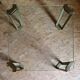 Glass and brass coffee tables by Peter Ghyczy