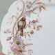 8 Superb Antique 19th Century Plates Decorated with Birds on Branches