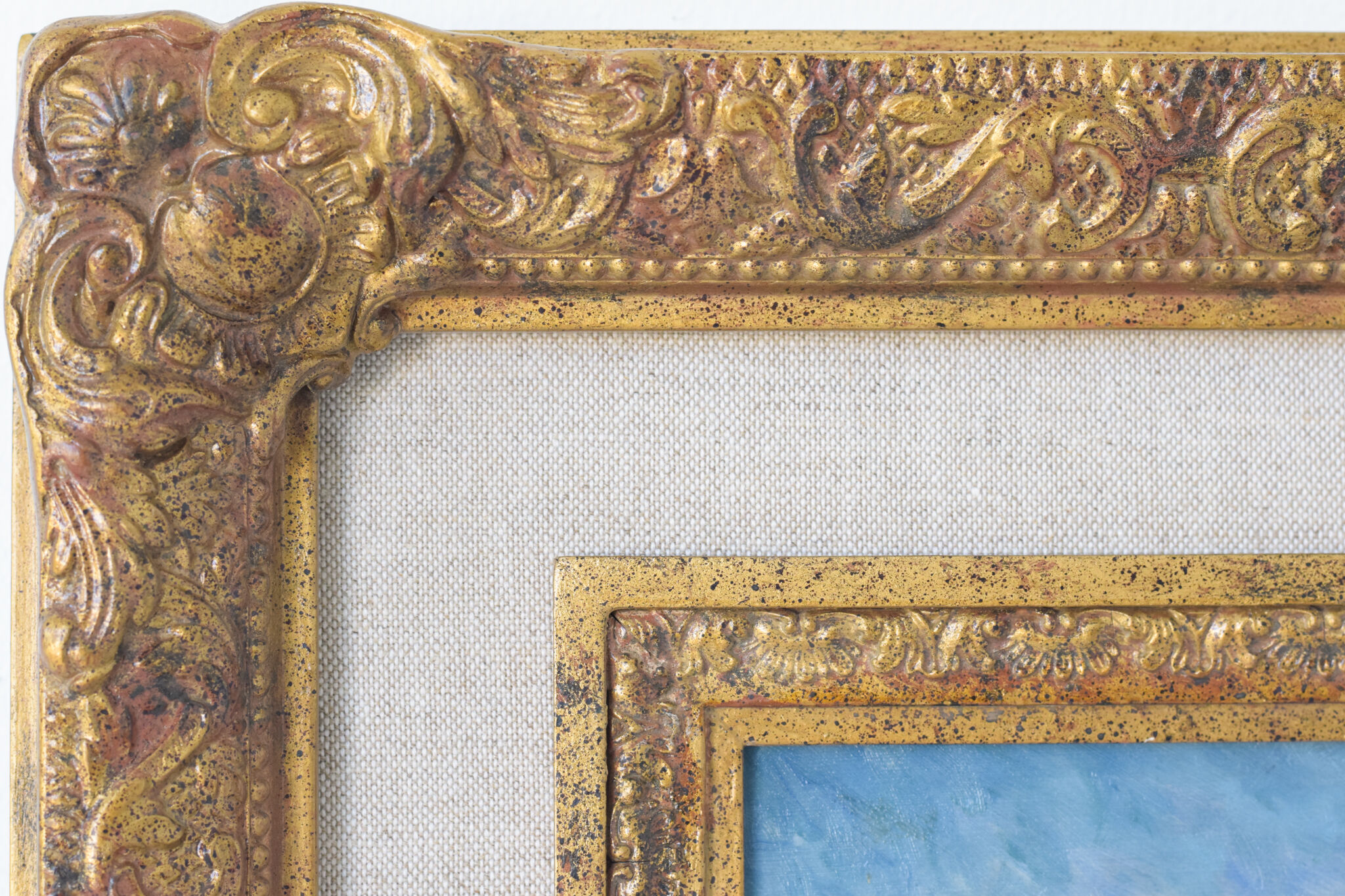 Coastal landscape with sailing boats