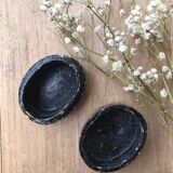 Wooden pillbox with painted décor