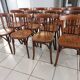 Suite of 12 chairs of bistrot Baumann 1940s