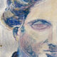 Pastel bust portrait on paper