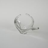 Glass platter, Space Age, 1960s, made in Italy