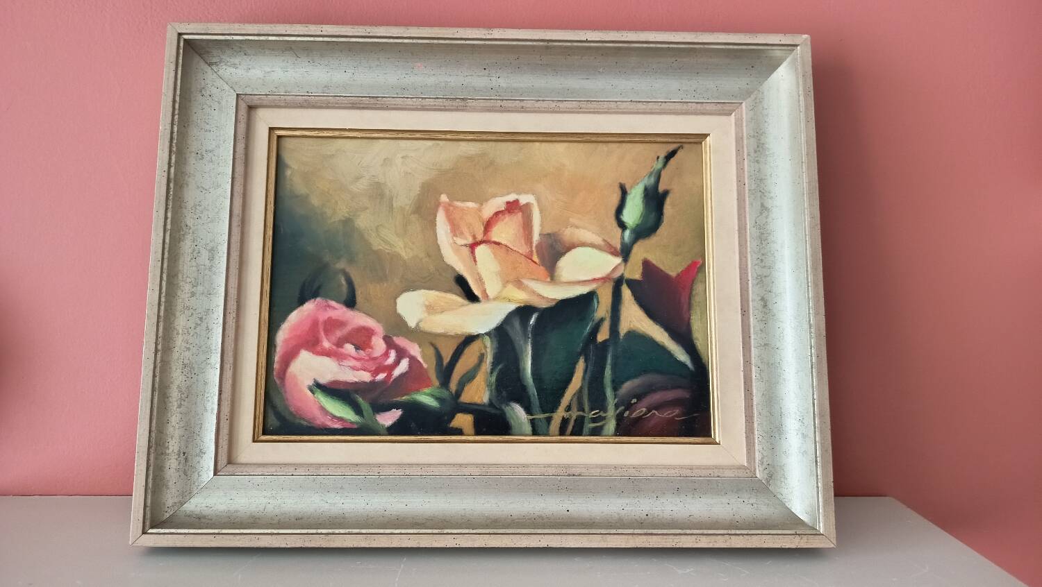 Floral oil arrangement