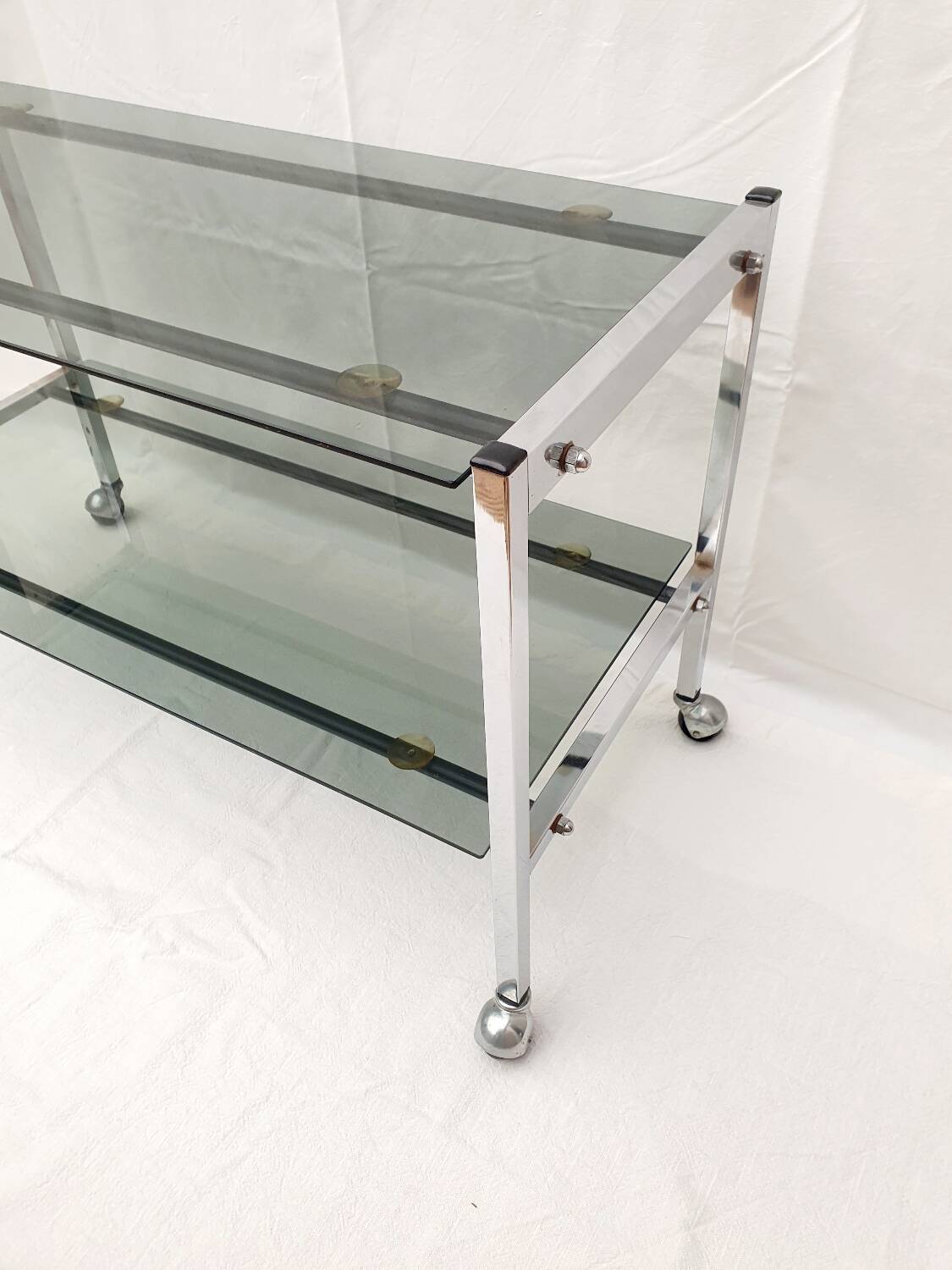 Vintage chrome console