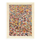European Oil on Panel – “Abstract” by R. Avind – Vintage & Framed