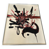Tableau Georges Mathieu edition Braun