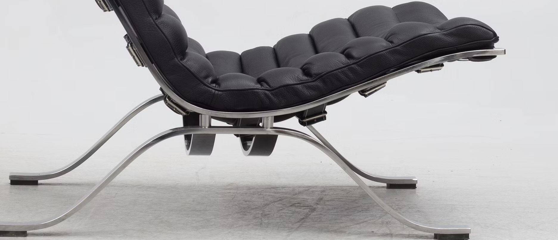 Swedish armchair. Designed in 1966 and manufactured by Norell Møbel AB