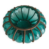 Vintage green blown glass lantern – bohemian spirit – Pier Import