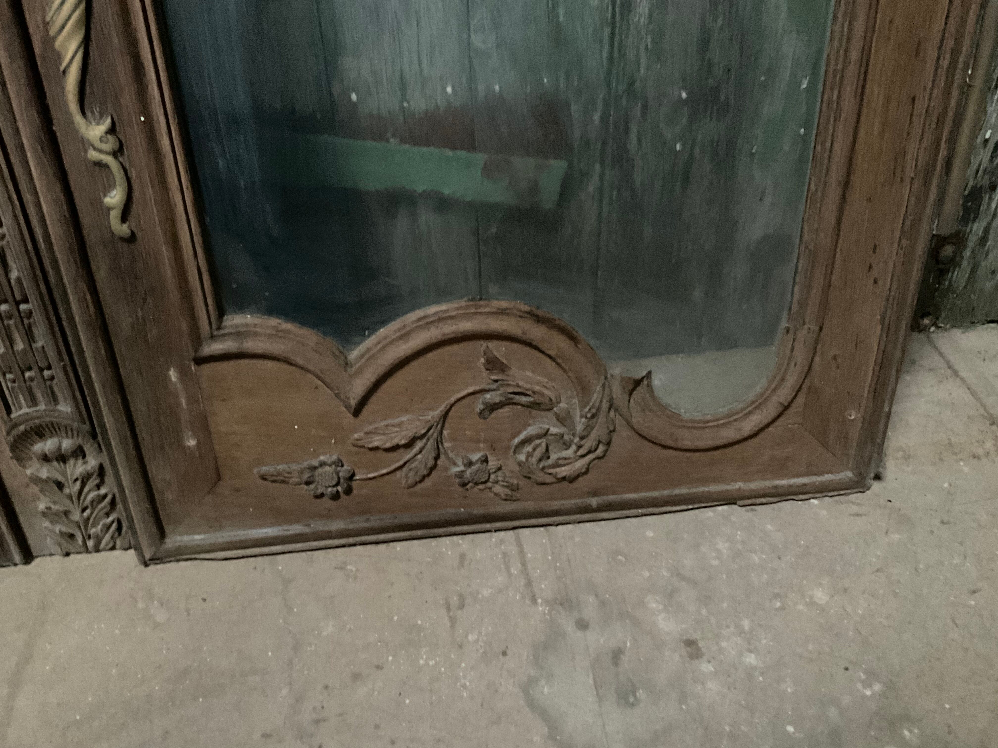 Two glass doors