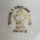 ADP France white and gold porcelain sugar bowl