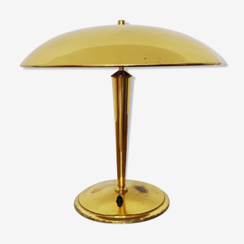 Magnificent large Mid Century Modern brass table lamp