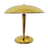 Magnificent large Mid Century Modern brass table lamp