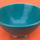 1940s Pedestal bowl Glazed ceramic