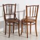 Antique Thonet bentwood chairs (circa 1920). Set of 4 pieces #14