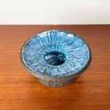 Mid-century modern pottery candlestick by Else and Henry Nielsen for Henri Keramik, 1960s.