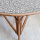 Table en rotin vintage 1960