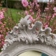 Old mirror patinated chic countryside