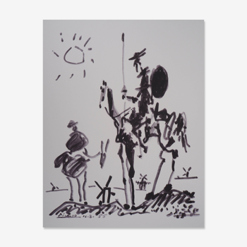 Pablo Picasso : Don Quichotte, Lithographie signée