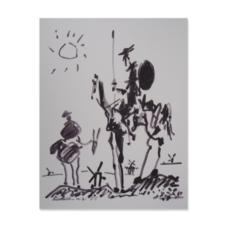 Pablo Picasso: Don Quixote, signed lithograph