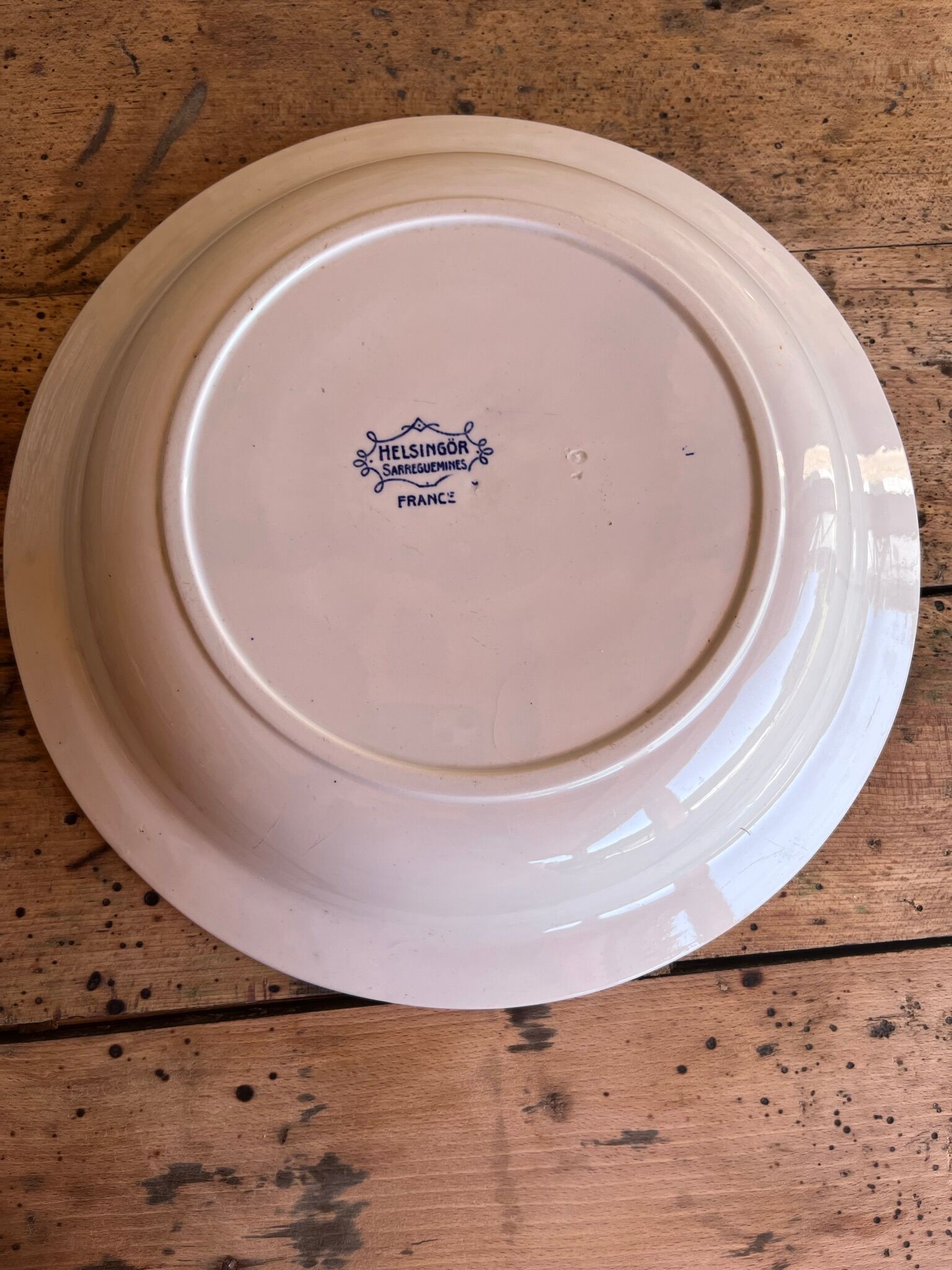 Large serving dish Sarreguemines model "Helsingör"