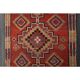 1970s Vintage Turkish Oushak Handmade Wool Cotton Orange Runner Rug 81x293