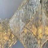 Transparent lucite acrylic hanging lamp by ME Marbach Leutchen Germany