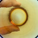 Set of 4 amber glasses 70s