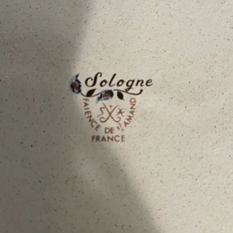 Vintage fondue plates