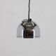 1970s Rare Italian Chrome Plated Adjustable Pendant Light