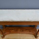 Console en Ronce de Noyer, époque Restauration – Début XIXe