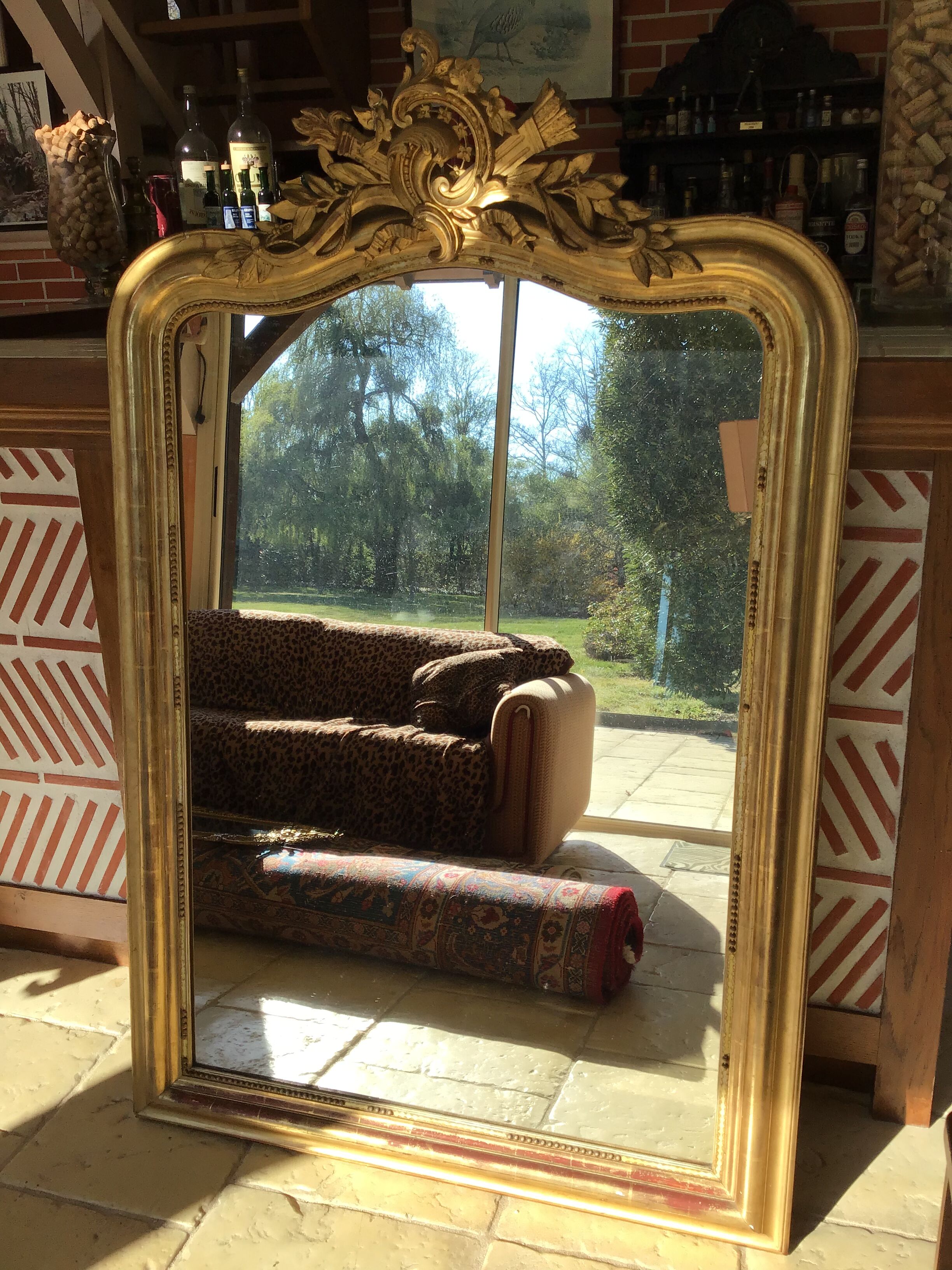 Miroir de cheminée 156 x 102cm
