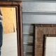 Vintage bamboo mirror