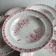 Set of 8 hollow plates - Onnaing Moisson Terre de fer