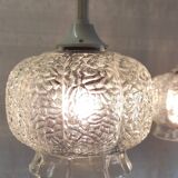 Vintage glass pendant lights - 60s/70s