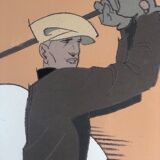 Poster "the swing" framed by René Vincent 1988