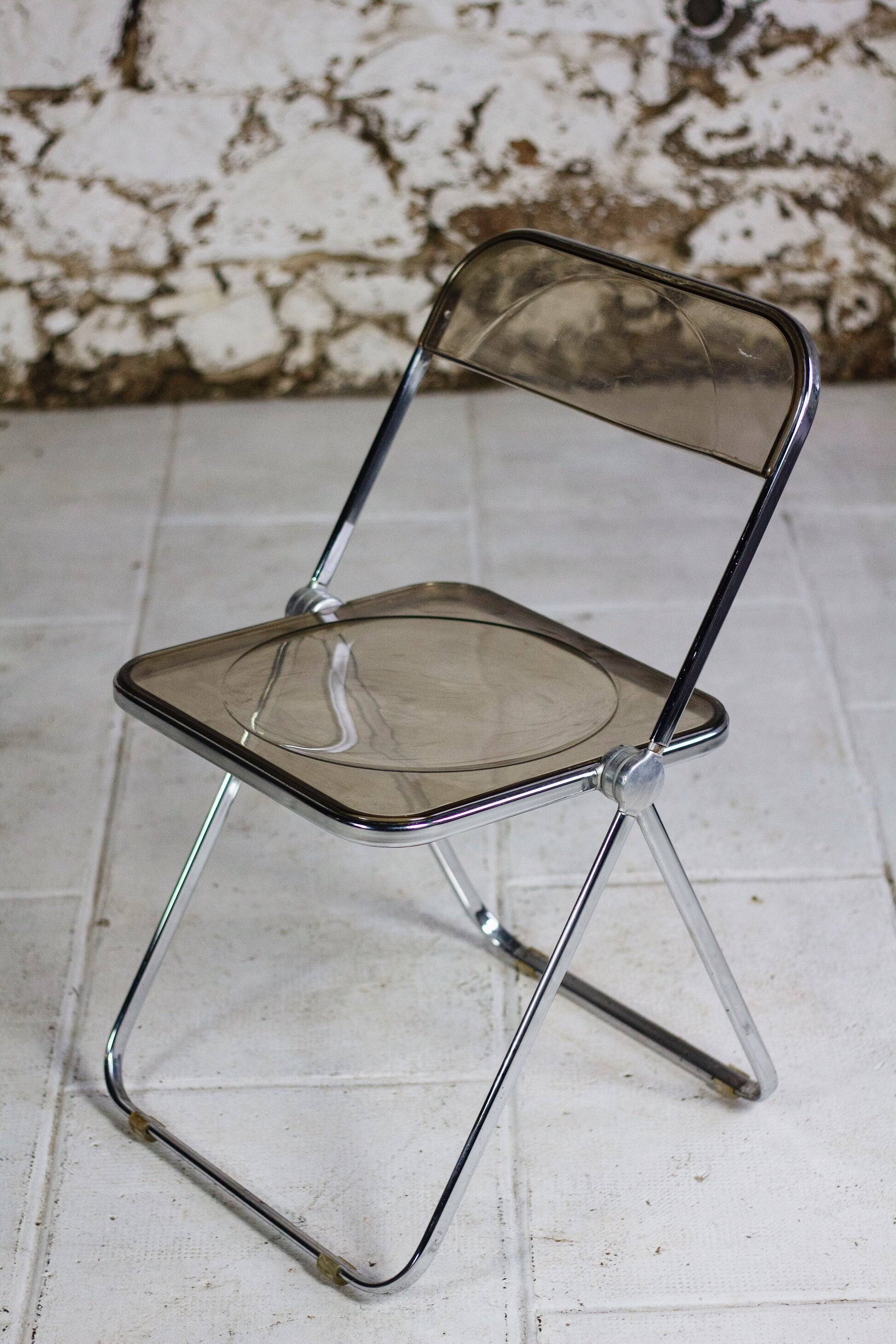 4 Plia chairs by Giancarlo Piretti for Castelli, 1970