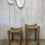 Set of 2 rope stools