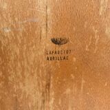 Chaise Ancienne Écolier Maternelle Tube Métal Rose & Bois 70’s Vintage