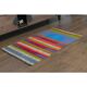 1970s Vintage Turkish Oushak Handmade Wool Cotton Blue Runner Rug  73x131