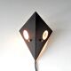 Mid-century dutch black metal night owl sconce from Raak, 1960s