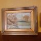 Tableau miniature huile 8/3 cadre 18,7/14,3 cm