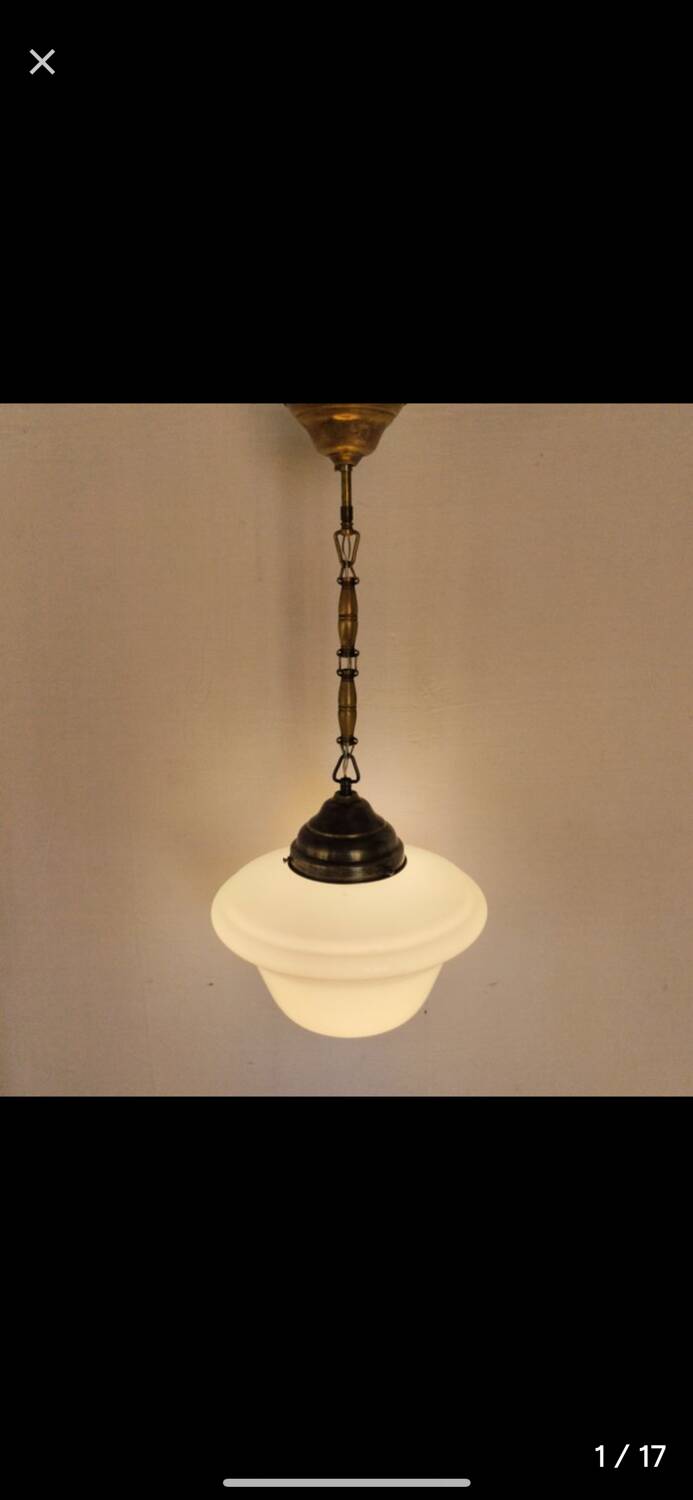 Lampe à suspendre - Verre de Murano - Rationaliste / Bauhaus