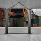 Vintage triptych mirror & barber's cabinet, 1930s