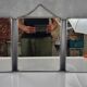 Vintage triptych mirror & barber's cabinet, 1930s