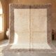 Handmade traditional Berber rug size 3/4 m