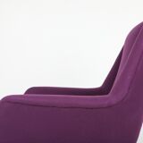 Pair armchairs with purple padding