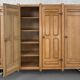 Oak and Brass Wardrobe by Guillerme Et Chambron, 1960s