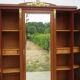 Louis XVI style wardrobe late nineteenth century, mahogany and marquetry