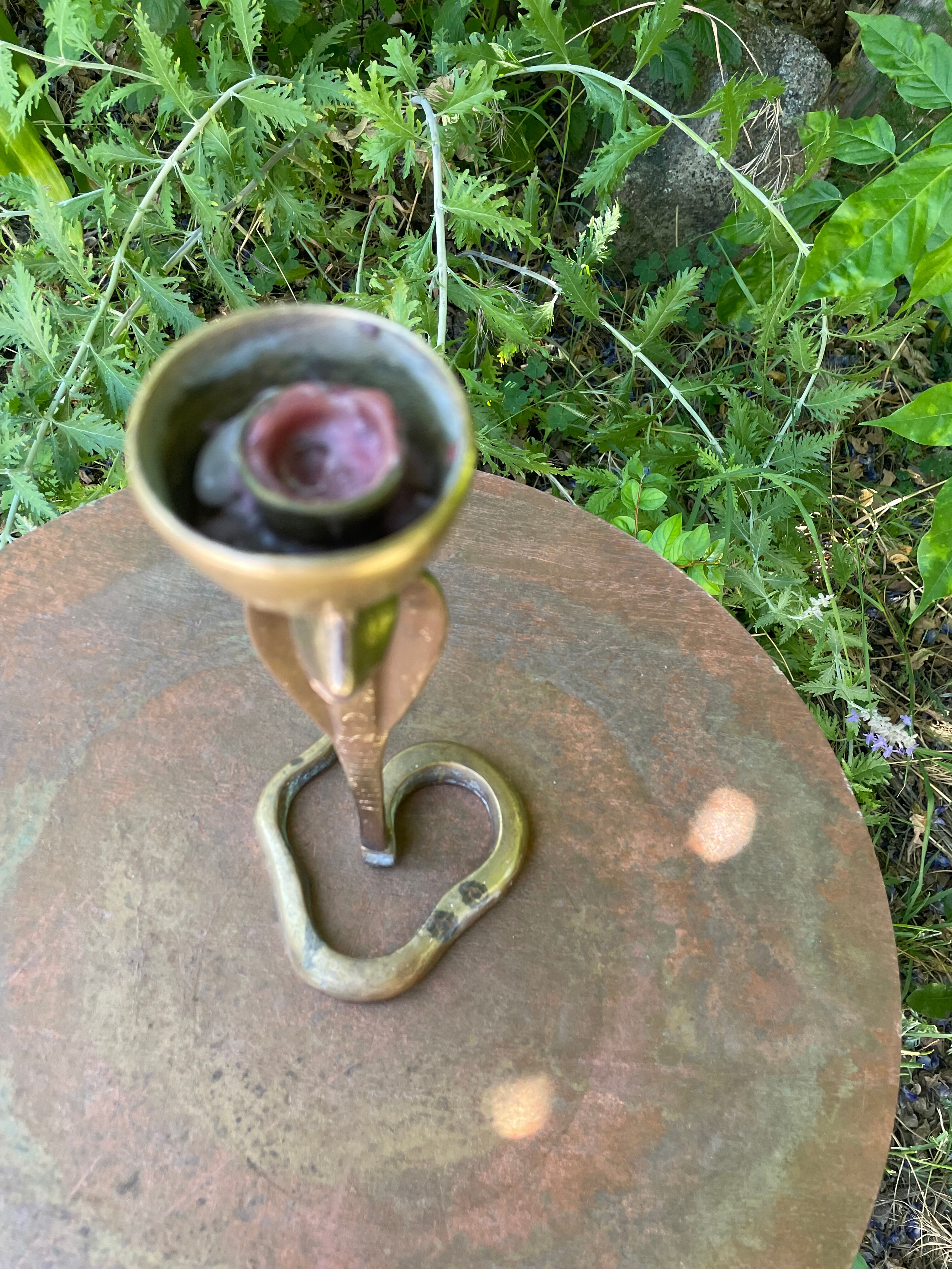 Cobra candlestick in Latvian